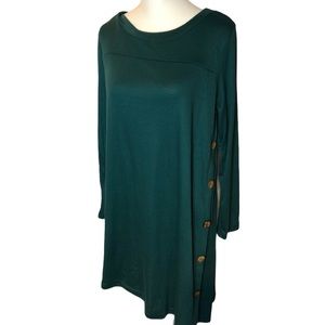 Green sweater dress large